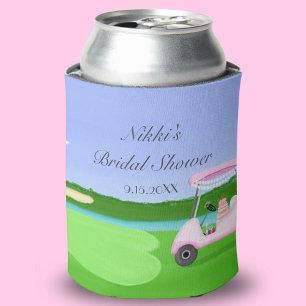 Porta-lata Padrão de Chá de Noiva de Golfe com Carrinho de Go