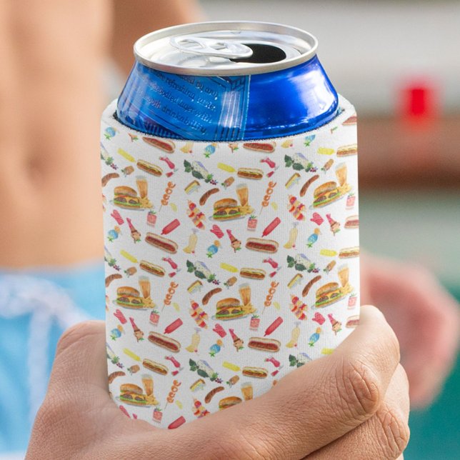 Porta-lata Padrão de comida, bebidas e sobremesas para churra (Criador carregado)
