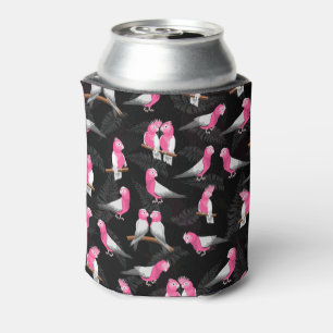 Porta-lata Padrão de coquetel de galah de aves rosa