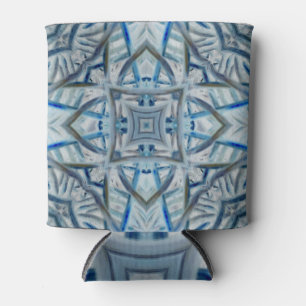 Porta-lata Padrão de Cristal Azul de inverno