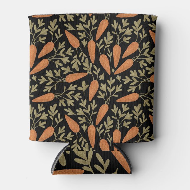 Porta-lata Padrão de Desenho da Mão de Cenoura Bonita (Frente)