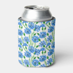 Porta-lata Padrão de flor de aquarela