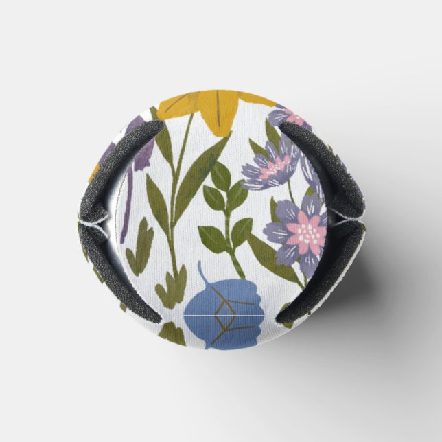 Porta-lata padrão de flores (Parte inferior)