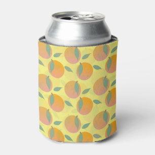 Porta-lata Padrão de Fruta Laranja Pêssego Rosa