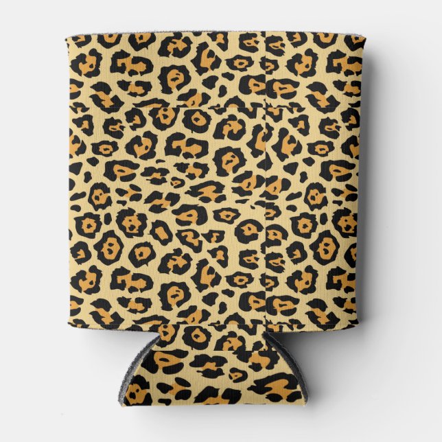 Porta-lata Padrão de impressão animal leopardo-25560 (Frente)