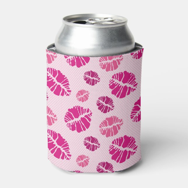 Porta-lata Padrão de Impressão de Forma do Beijo Lipstick (Can Front)