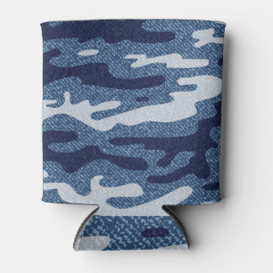 Porta-lata Padrão de Jeans Denim Detectados por Camuflagem