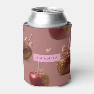 Porta-lata Padrão de Maçã de Caramelo Cute Personalizado