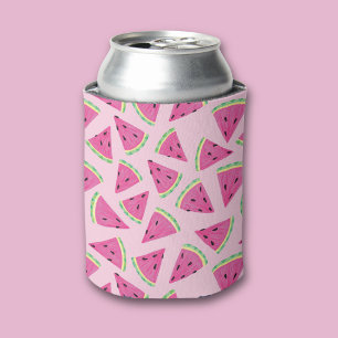 Porta-lata Padrão de melancia rosa