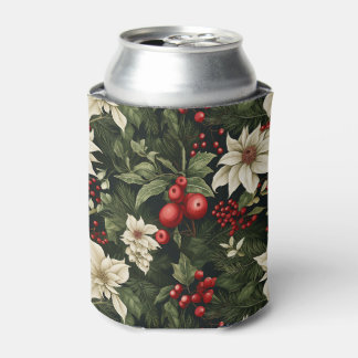 Porta-lata Padrão de Natal de Poinsettia Botânica