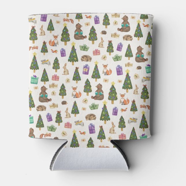 Porta-lata Padrão de Natal em Forrest (Frente)