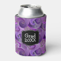 Padrão de Paisley Roxo com Texto Personalizado