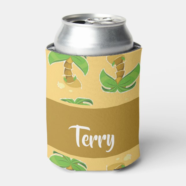 Porta-lata Padrão de palmeiras tropicais (Can Front)