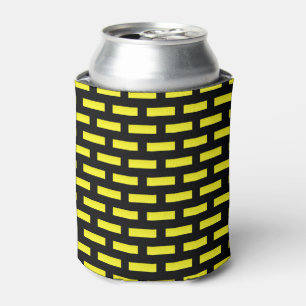 Porta-lata Padrão de Parede Preto e Amarelo