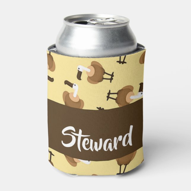 Porta-lata Padrão de pássaros-urubu-do-grifo-castanho (Can Front)