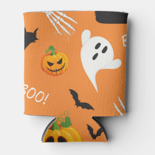 Porta-lata Padrão de Pumpkin Ghost do Halloween