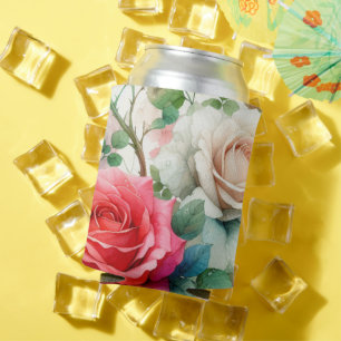 Porta-lata Padrão de Rosa Caprichosa