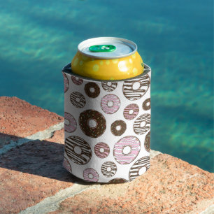 Porta-lata Padrão De Rosquinhas, Rosquinhas Rosa, Rosquinhas 