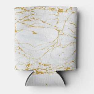 Porta-lata Padrão de textura do Ouro mármore sem costura
