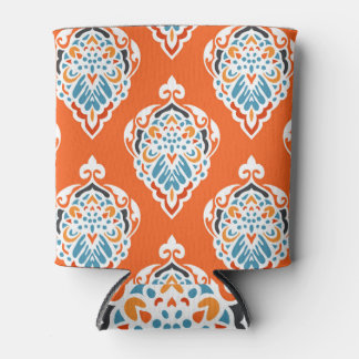 Porta-lata Padrão de vintagem festivo úmido, design elegante.