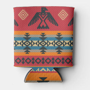 Porta-lata Padrão de Vintagem Tribal das Águias Étnicas