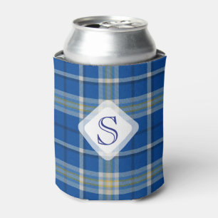 Porta-lata Padrão de xadrez de tartan de cores do sinalizado