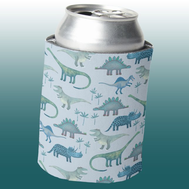Porta-lata Padrão do Dinossauro Divertido (Fun dinosaur pattern can cooler)