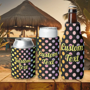 Porta-lata Padrão do Rainbow Bolinhas