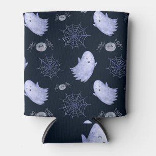 Porta-lata Padrão Engraçado de Halloween de Aranha Fantasma.