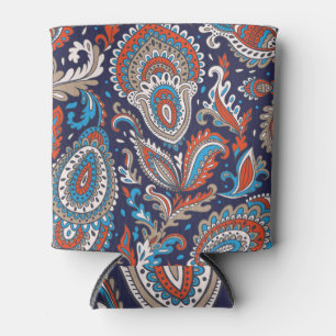 Porta-lata Padrão Étnico de Paisley Indiano.