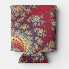 Porta-lata Padrão Floral Espiral