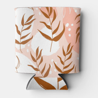 Porta-lata Padrão floral moderno sem soldadura, vintage.