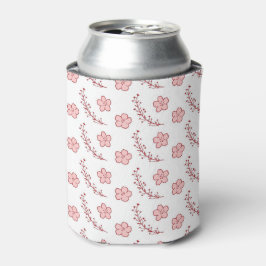 Porta-lata Padrão Floral Rosa Simples Boho Festa Vintage