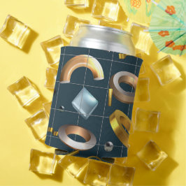 Porta-lata Padrão Geométrico 3D