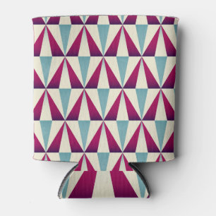 Porta-lata Padrão geométrico sem costura do triângulo Vintage