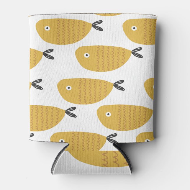 Porta-lata Padrão Infantil, Fishes Engraçados. (Frente)