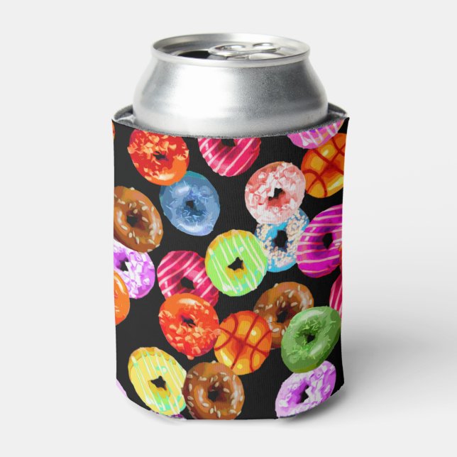 Porta-lata Padrão perfeito do Rosquinha + seu backgr. & ideia (Can Front)