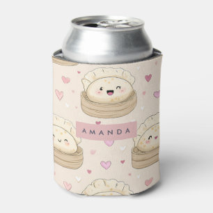 Porta-lata Padrão Personalizado de Bolinho Pastel Kawaii