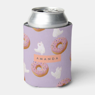Porta-lata Padrão Personalizado de Rosquinhas do Kawaii Paste