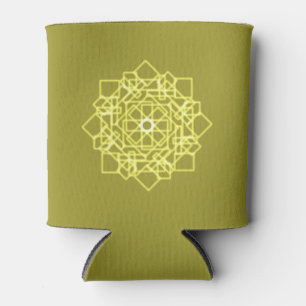 Porta-lata padrão quadrado tailandês do estilo design gráfico