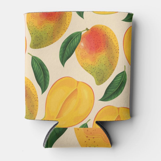 Porta-lata Padrão sem costura da Fruta de Mango (Frente)