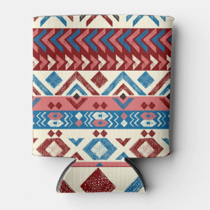 Porta-lata Padrão Tribal Colorido