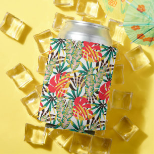 Porta-lata Padrão tropical brilhante