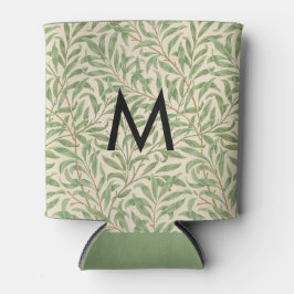 Porta-lata Padrão Verde de Galho de Salgueiro Monograma Willi