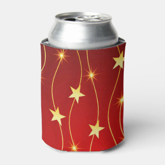 Porta-lata Padrão Vermelho Ruby Adorcido da Estrela
