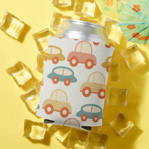 Porta-lata Padrão Vintage Multicolor Cars