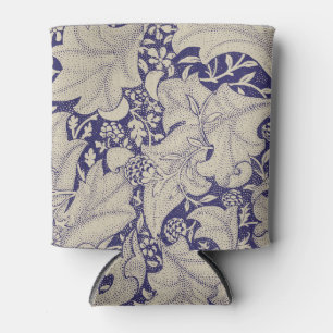 Porta-lata Padrão Wallflower Azul Antigo de William Morris