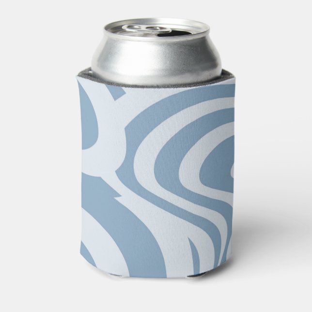 Porta-lata Padrão Y2K da Groovy Retro Azul (Can Back)