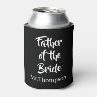 Porta-lata Padre da Noiva Dúvida Personalizada de Casamento