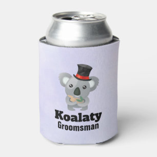 Porta-lata Padrinho de casamento bonito de Koalaty da chalaç